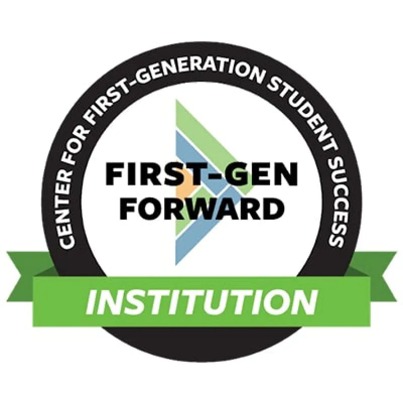 'First Gen Forward' in the center of a circle